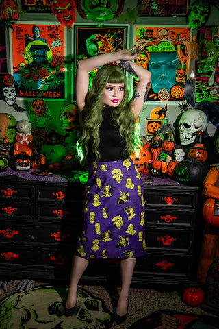 Macabre Wiggle Skirt