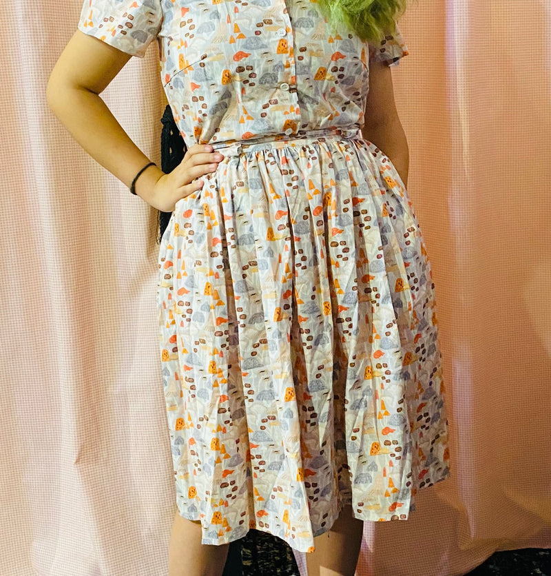 Mushroom Garden Trixie Skirt
