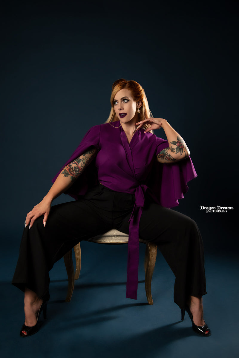 Enchantress Wrap Top - Amethyst