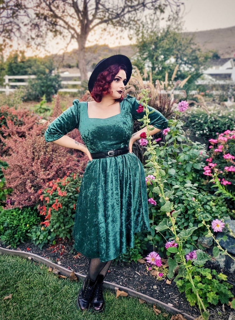 Gertie Dress in Evergreen