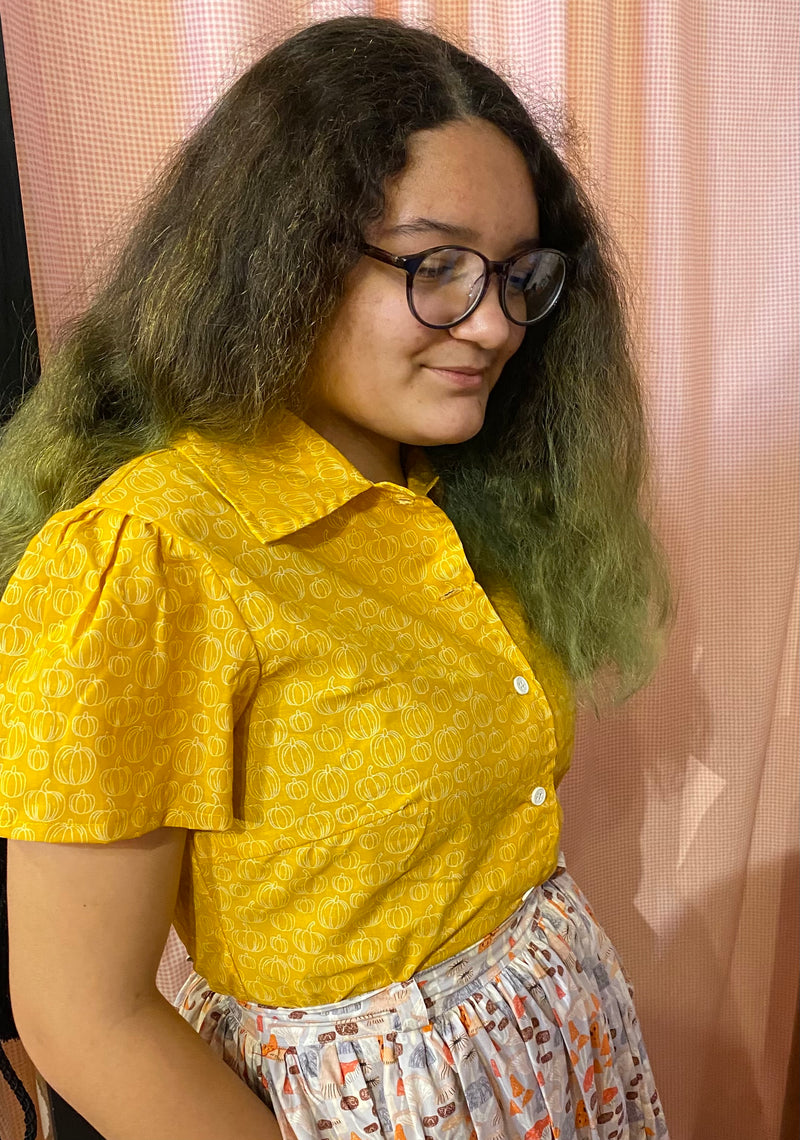 Elora Blouse in Pumpkin Patch