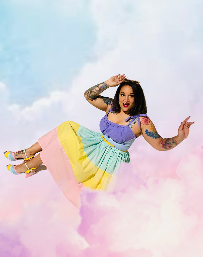 Pastel Rainbow Quinn Dress